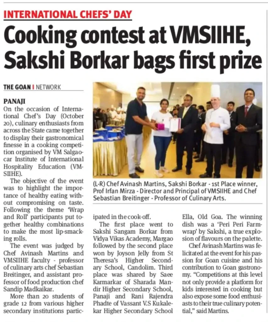 VMSIIHE-Hotel-Mangement-culinary-art-college-in-india-Cooking-contest