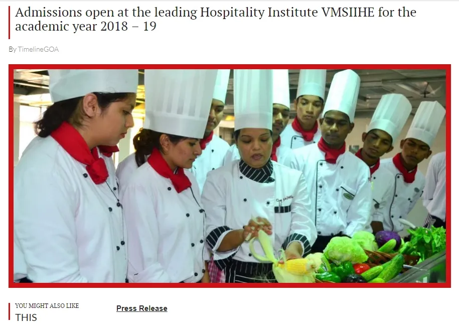 Hospitality Institute in india