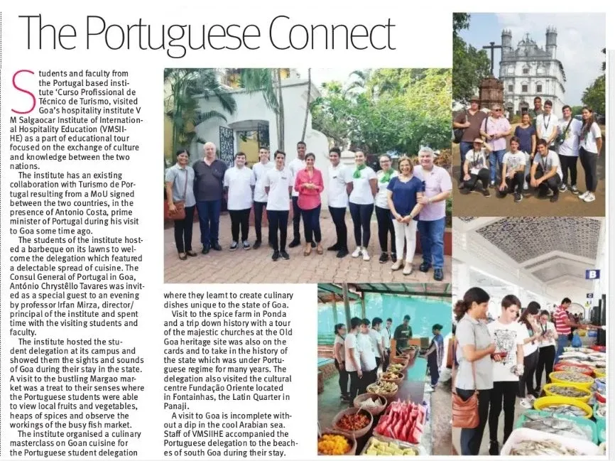 VMSIIHE -Top Hospitality College in Goa, India-News