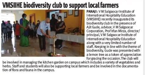 VMSIIHE -Hospitality Institute in India-News